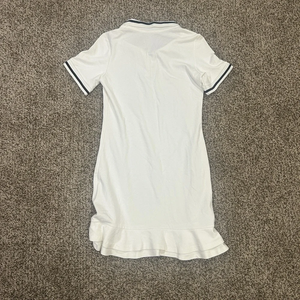 Dolce And Gabbana Teen Girls White Heart Polo Dress Made In Italy